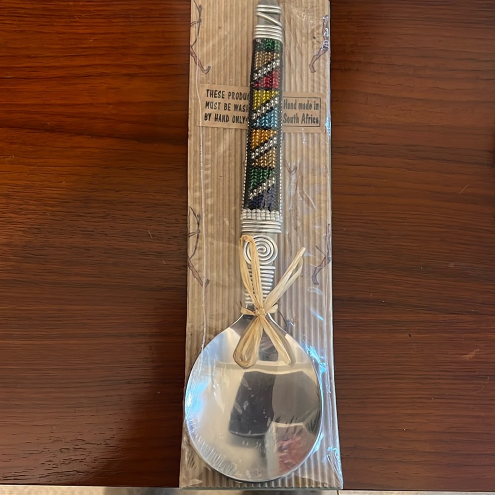 NWT beaded serving spoon